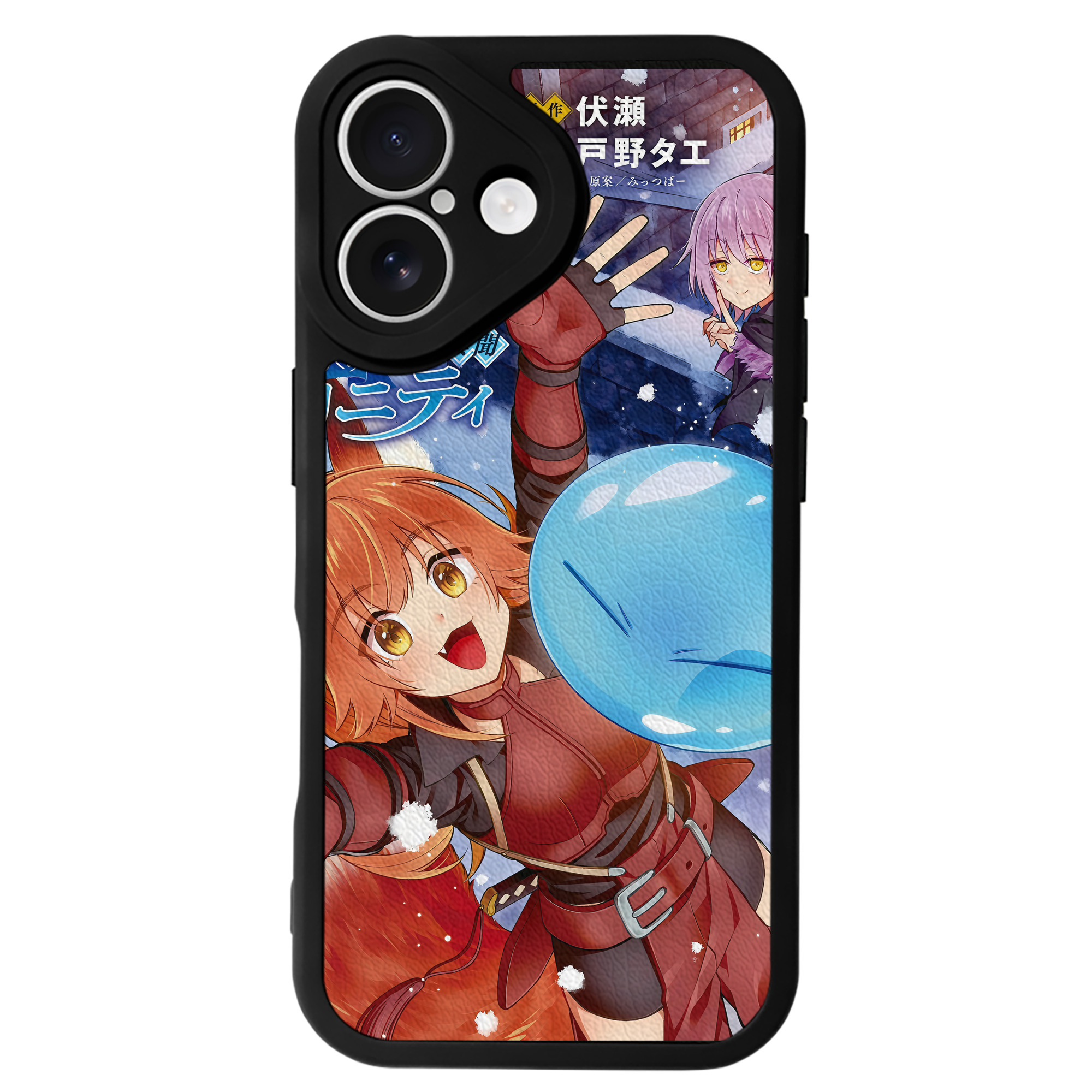 （画像用） 転スラ Regarding Reincarnated to Slime 【iPhone 16シリーズ対応】シリコンスマホケース（レザー調） 材質：シリコン